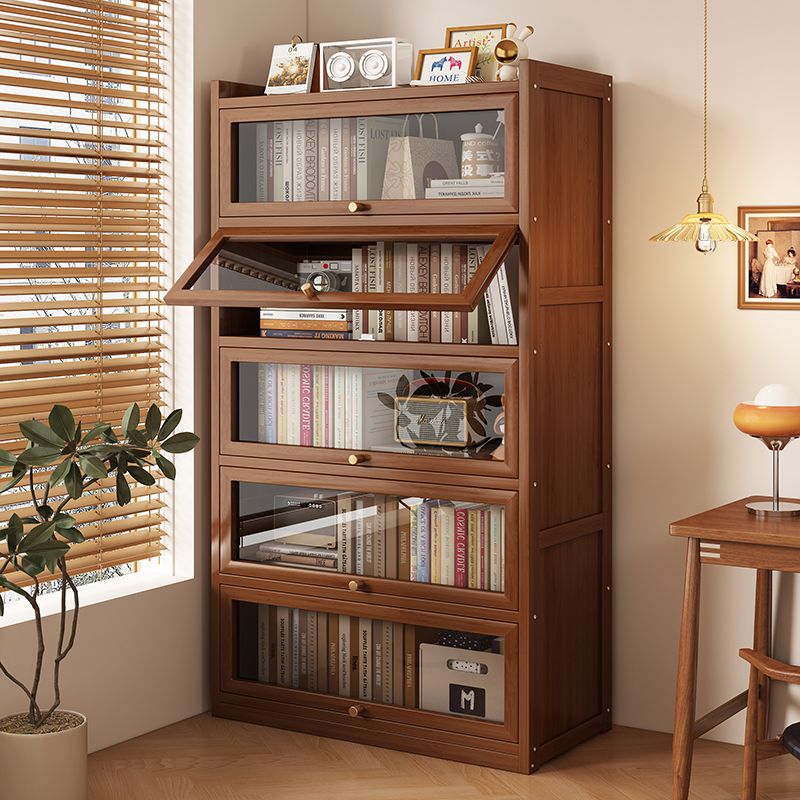 Storage - Multi-functional BambooBookcase LargeCapacity Wooden Bookshelf Storage