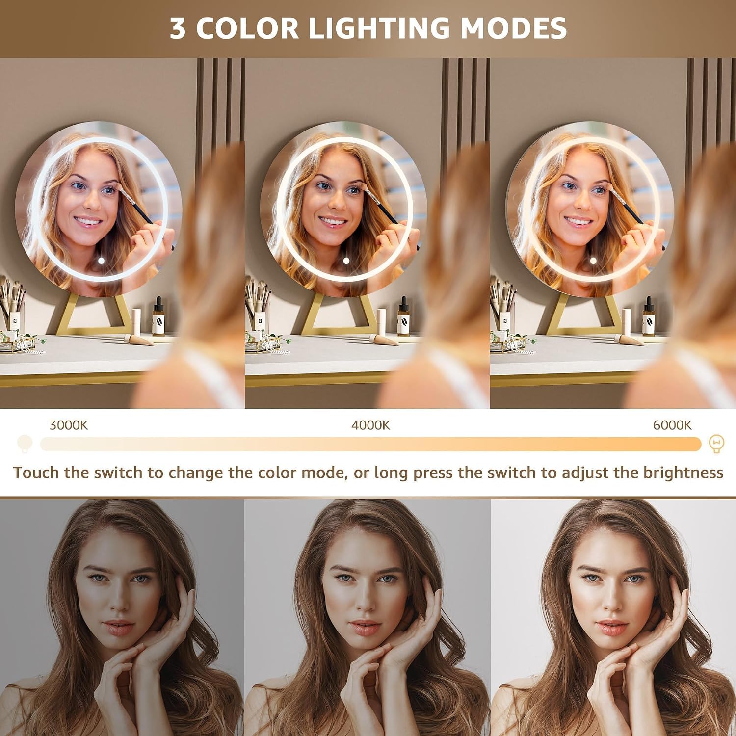 Cheap Makeup Girls Vanity Set  - огляд і ціна Dressing Table Vanity With Lighted Mirror