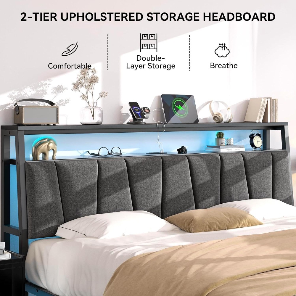 King Size Bed Frame with Stora - огляд і ціна King Size Bed Frame With Storage Drawers