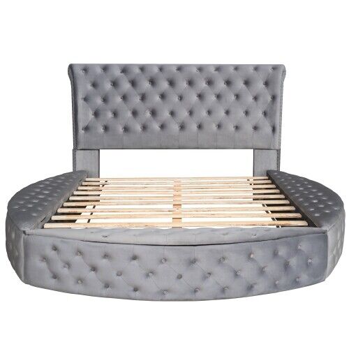 Upholstered King Queen Size Be - огляд і ціна King Size Bed Frame With Storage Drawers