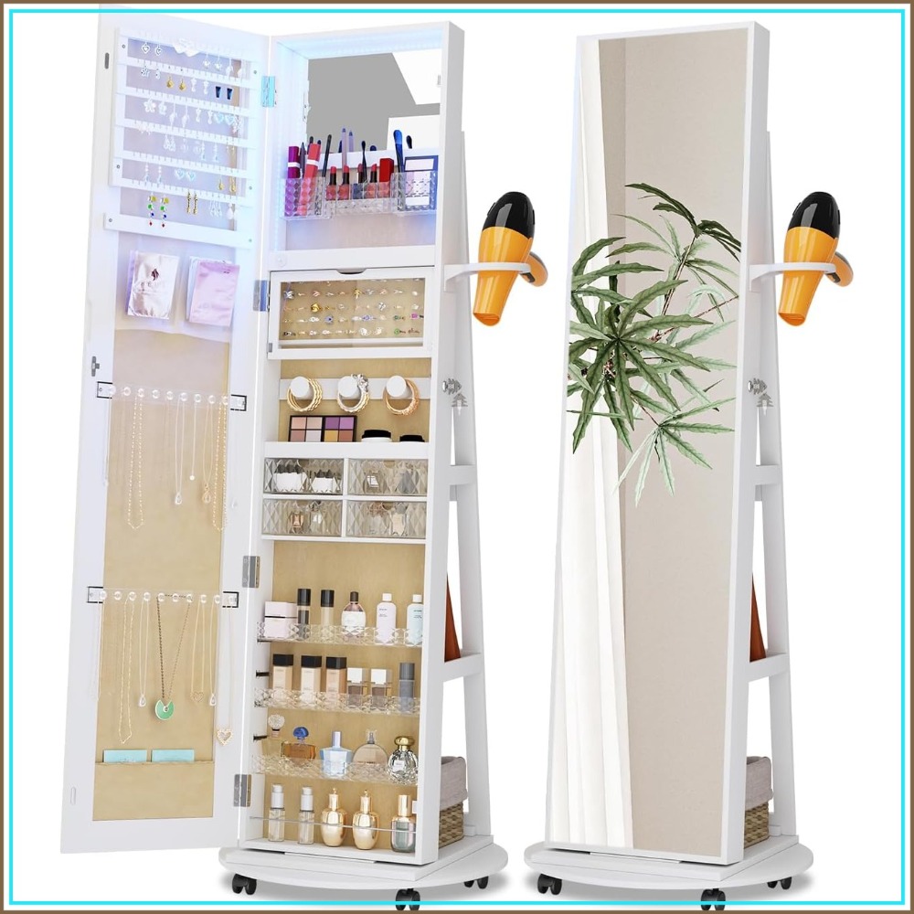 Full Length Mirror Jewelry Cab - огляд і ціна Full Length Mirror Jewelry Armoire