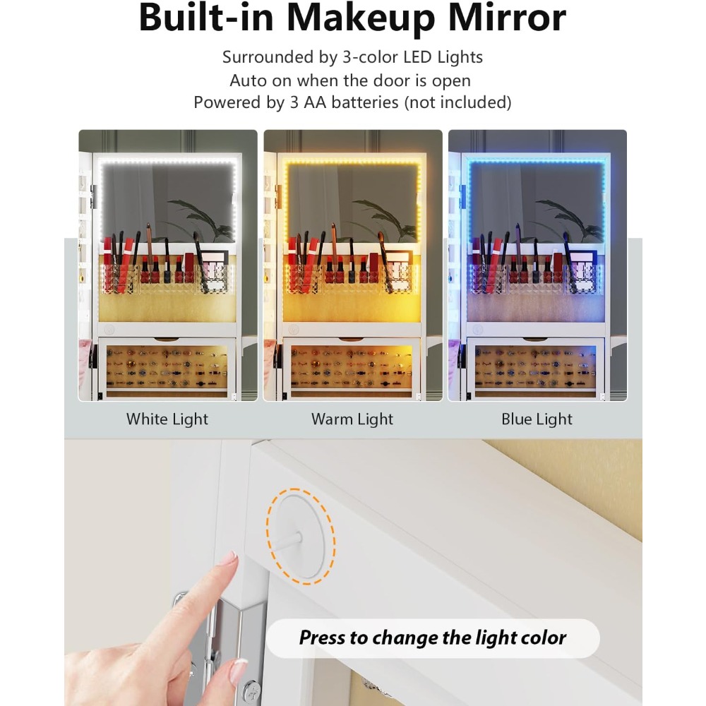 Full Length Mirror Jewelry Cab - огляд і ціна Full Length Mirror Jewelry Armoire