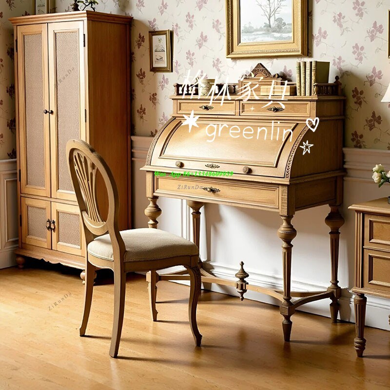 French Retro Solid Wood Clamsh - огляд і ціна Tables