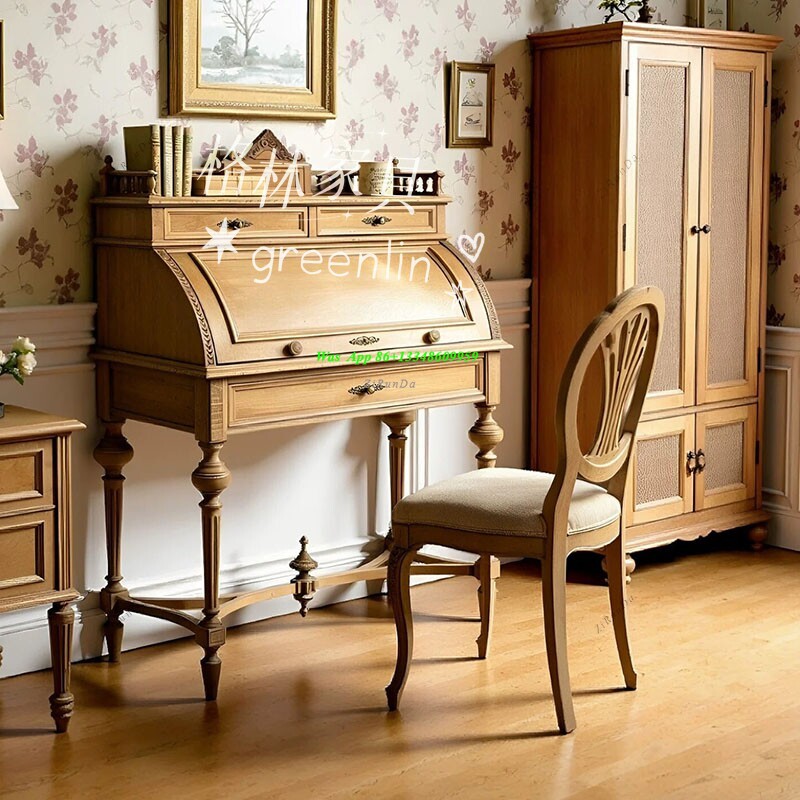 French Retro Solid Wood Clamsh - огляд і ціна Tables