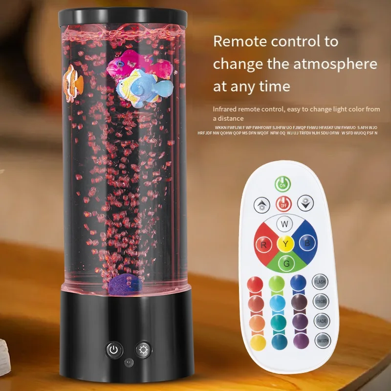 LED fish Lamp Ambient Night Li - огляд і ціна Floating Nightstand With Led Light
