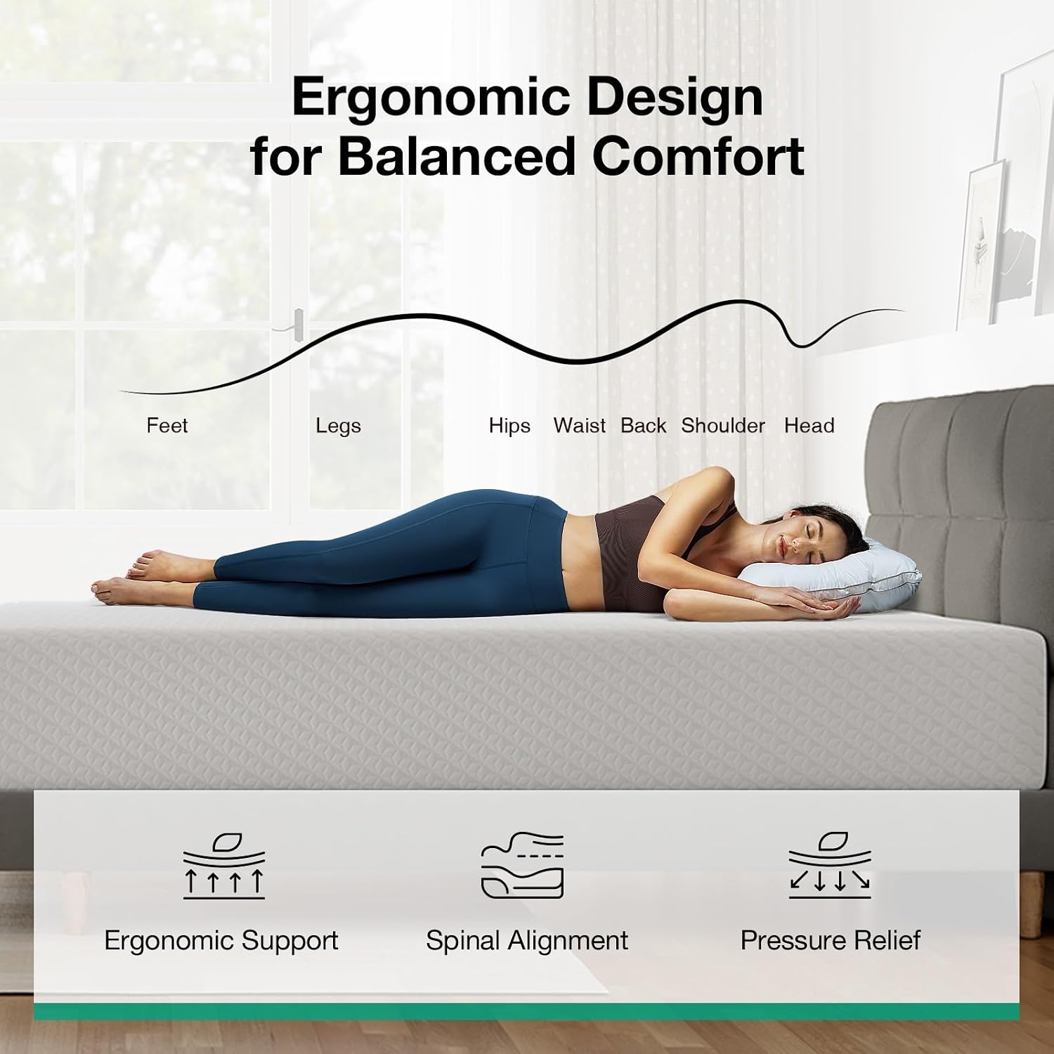King Size 12 Inch Memory Foam  - огляд і ціна Memory Foam Mattress In A Box Queen