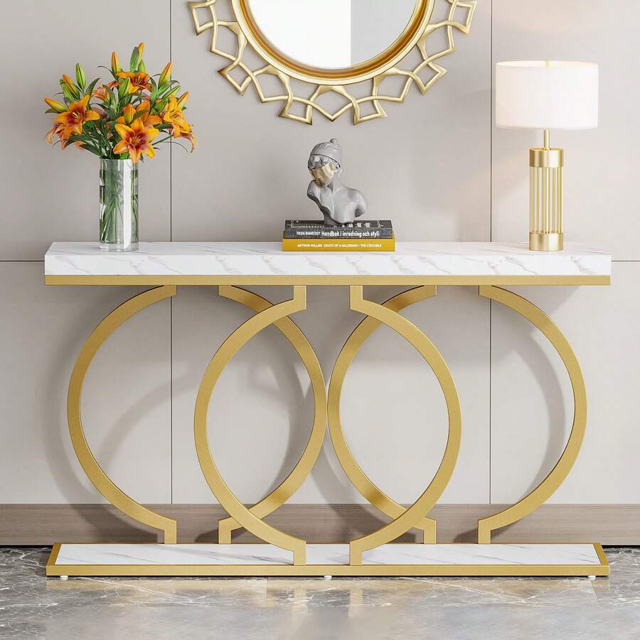 Inch Modern Gold Console Table - огляд і ціна Tables