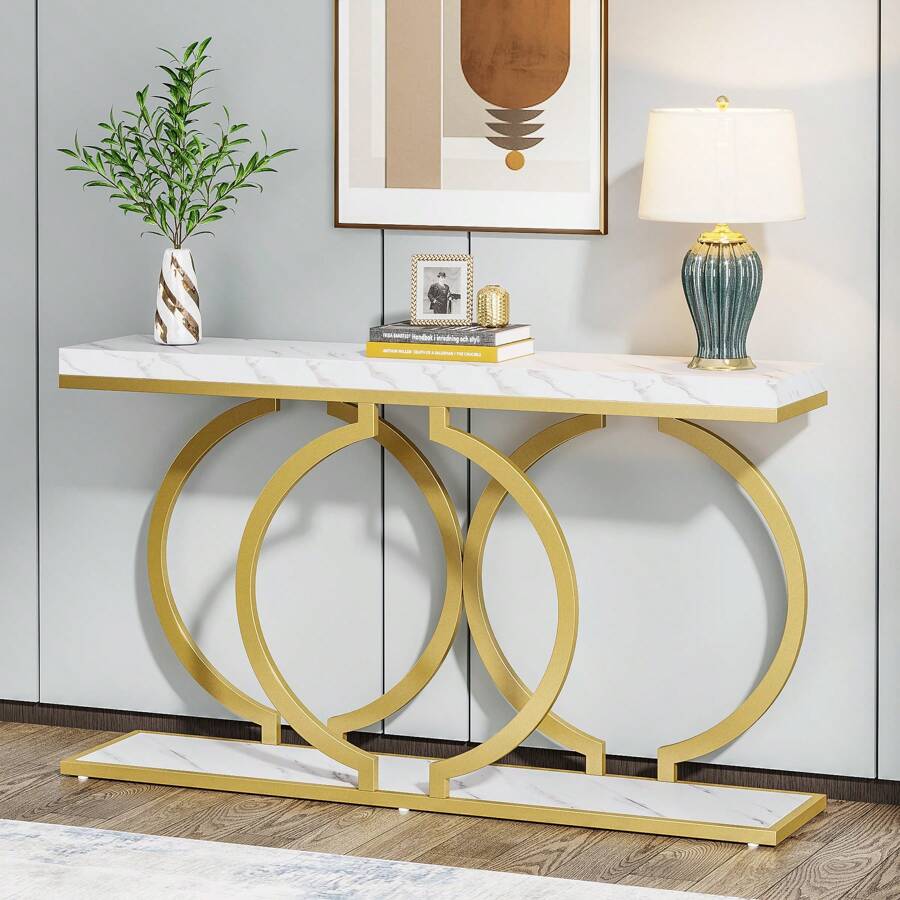 Inch Modern Gold Console Table - огляд і ціна Tables
