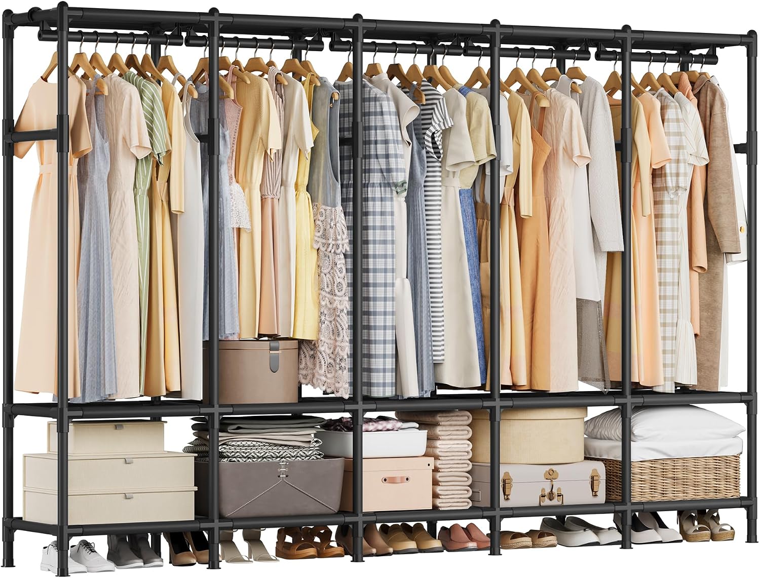 Portable Wardrobe Closet 83.5  - огляд і ціна Wardrobe Closet Portable Fabric Cover