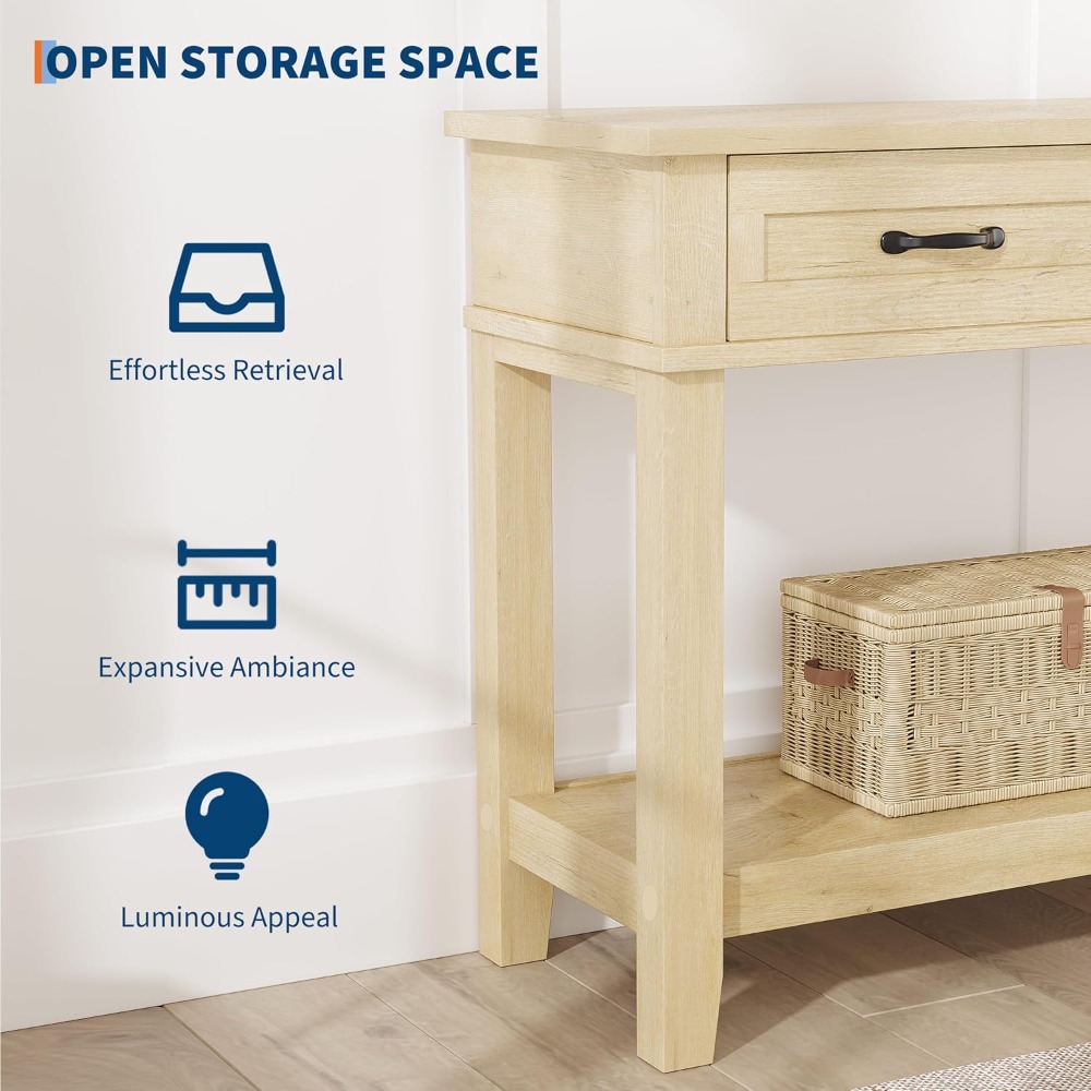 3 Drawer Entryway Table Farmho - огляд і ціна Tables