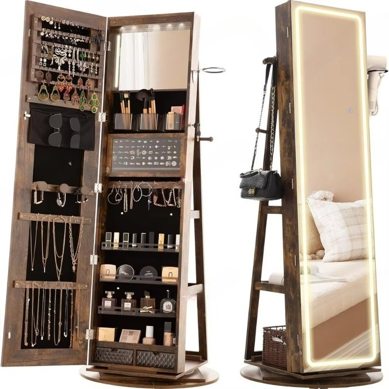 Standing Mirror Jewelry Cabine - огляд і ціна Full Length Mirror Jewelry Armoire